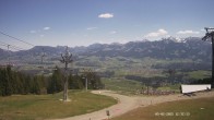 Archiv Foto Webcam Ausblick Mittelstation Hörnerbahn 11:00