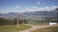 Archiv Foto Webcam Ausblick Mittelstation Hörnerbahn 13:00