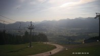 Archiv Foto Webcam Ausblick Mittelstation Hörnerbahn 07:00
