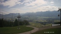 Archiv Foto Webcam Ausblick Mittelstation Hörnerbahn 09:00