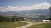 Archiv Foto Webcam Ausblick Mittelstation Hörnerbahn 11:00