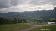 Archiv Foto Webcam Ausblick Mittelstation Hörnerbahn 09:00