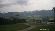 Archiv Foto Webcam Ausblick Mittelstation Hörnerbahn 09:00