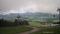 Archiv Foto Webcam Ausblick Mittelstation Hörnerbahn 13:00