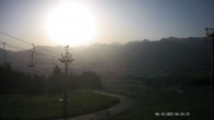 Archiv Foto Webcam Ausblick Mittelstation Hörnerbahn 05:00