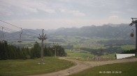 Archiv Foto Webcam Ausblick Mittelstation Hörnerbahn 11:00