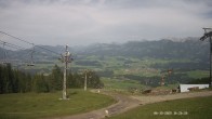 Archiv Foto Webcam Ausblick Mittelstation Hörnerbahn 15:00