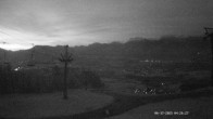 Archiv Foto Webcam Ausblick Mittelstation Hörnerbahn 03:00