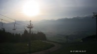 Archiv Foto Webcam Ausblick Mittelstation Hörnerbahn 05:00