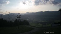 Archiv Foto Webcam Ausblick Mittelstation Hörnerbahn 06:00