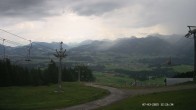 Archiv Foto Webcam Ausblick Mittelstation Hörnerbahn 11:00