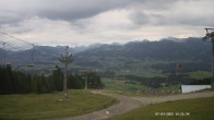 Archiv Foto Webcam Ausblick Mittelstation Hörnerbahn 13:00