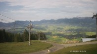 Archiv Foto Webcam Ausblick Mittelstation Hörnerbahn 17:00