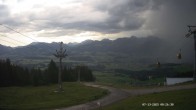 Archiv Foto Webcam Ausblick Mittelstation Hörnerbahn 07:00