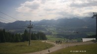 Archiv Foto Webcam Ausblick Mittelstation Hörnerbahn 09:00