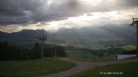 Archiv Foto Webcam Ausblick Mittelstation Hörnerbahn 01:00