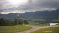Archiv Foto Webcam Ausblick Mittelstation Hörnerbahn 02:00