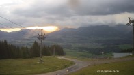 Archiv Foto Webcam Ausblick Mittelstation Hörnerbahn 05:00