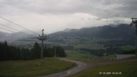 Archiv Foto Webcam Ausblick Mittelstation Hörnerbahn 09:00