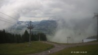 Archiv Foto Webcam Ausblick Mittelstation Hörnerbahn 13:00