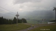 Archiv Foto Webcam Ausblick Mittelstation Hörnerbahn 15:00