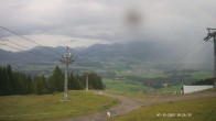 Archiv Foto Webcam Ausblick Mittelstation Hörnerbahn 17:00