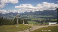 Archiv Foto Webcam Ausblick Mittelstation Hörnerbahn 13:00