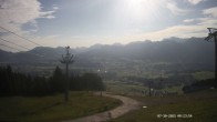 Archiv Foto Webcam Ausblick Mittelstation Hörnerbahn 07:00