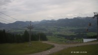 Archiv Foto Webcam Ausblick Mittelstation Hörnerbahn 11:00