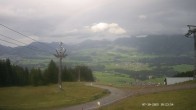 Archiv Foto Webcam Ausblick Mittelstation Hörnerbahn 17:00