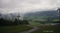 Archiv Foto Webcam Ausblick Mittelstation Hörnerbahn 09:00