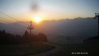 Archiv Foto Webcam Ausblick Mittelstation Hörnerbahn 05:00