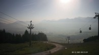 Archiv Foto Webcam Ausblick Mittelstation Hörnerbahn 07:00