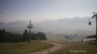 Archiv Foto Webcam Ausblick Mittelstation Hörnerbahn 09:00