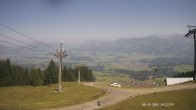 Archiv Foto Webcam Ausblick Mittelstation Hörnerbahn 13:00