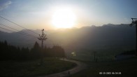 Archiv Foto Webcam Ausblick Mittelstation Hörnerbahn 06:00