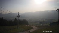 Archiv Foto Webcam Ausblick Mittelstation Hörnerbahn 07:00