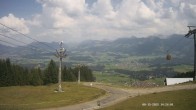Archiv Foto Webcam Ausblick Mittelstation Hörnerbahn 13:00