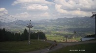 Archiv Foto Webcam Ausblick Mittelstation Hörnerbahn 15:00