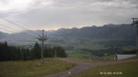 Archiv Foto Webcam Ausblick Mittelstation Hörnerbahn 09:00