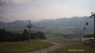Archiv Foto Webcam Ausblick Mittelstation Hörnerbahn 09:00