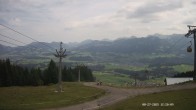 Archiv Foto Webcam Ausblick Mittelstation Hörnerbahn 11:00