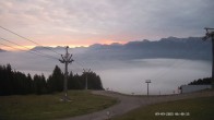 Archiv Foto Webcam Ausblick Mittelstation Hörnerbahn 03:00