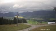 Archiv Foto Webcam Ausblick Mittelstation Hörnerbahn 14:00