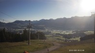 Archiv Foto Webcam Ausblick Mittelstation Hörnerbahn 08:00