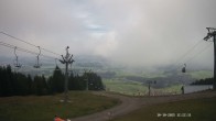 Archiv Foto Webcam Ausblick Mittelstation Hörnerbahn 11:00