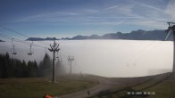 Archiv Foto Webcam Ausblick Mittelstation Hörnerbahn 09:00