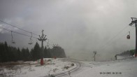 Archiv Foto Webcam Ausblick Mittelstation Hörnerbahn 09:00