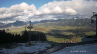 Archiv Foto Webcam Ausblick Mittelstation Hörnerbahn 15:00