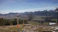 Archiv Foto Webcam Ausblick Mittelstation Hörnerbahn 11:00